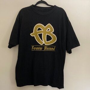 Forever Blessed Fubu Logo Black T-Shirt Christian God Funny Vintage Shirt Top XL